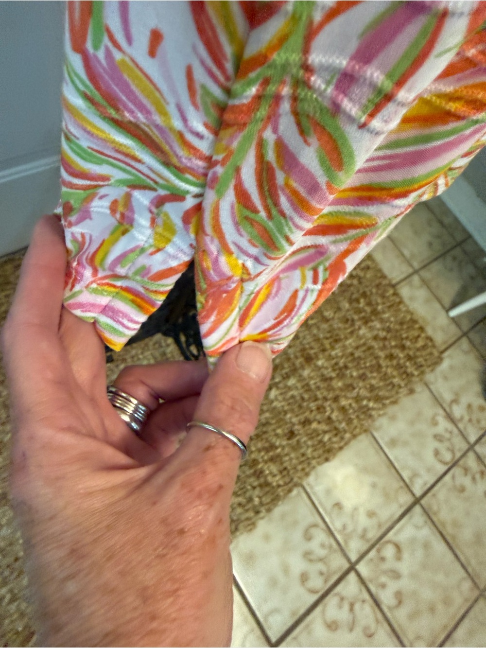 Emily Daniels Colorful Palm Leaf Tropical Top Shirt XL - Picture 8 of 11